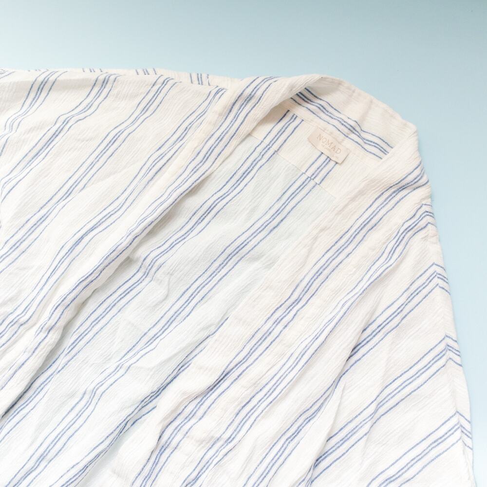 Nomad Ios Open Front Azure Stripe Gauze 100% Cott… - image 3